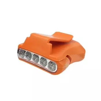 5-светодиодный налобный фонарь для рыбалки, кемпинга, походной шляпы, налобного фонаря, фонаря оранжевый