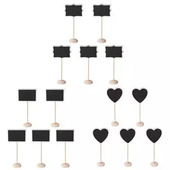 5 тэйл/сац Mini Kleine Holz Kreide Tafel Zeichen Tafel Доска объявлений DE Flower Pattern