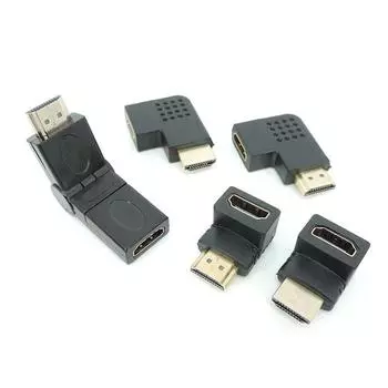 5 типов удлинитель-переходник «папа-мама» HDMI-совместимый разъем адаптер 90 270 градусов видеокабель под прямым углом для HDTV TV 4K package 4