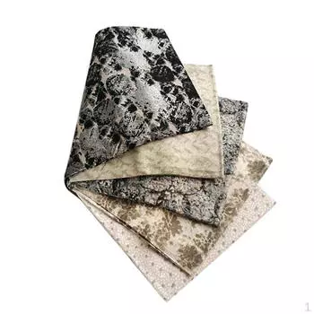 5 тканей для лоскутного шитья, нашивки для лоскутных тканей, куклы своими руками Coffee A