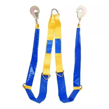 5-тонная тяжелая лебедка, ремень для лебедки, спасательная лебедка, ремень для лебедки, автомобильные аксессуары 150*5cm жёлтый/синий