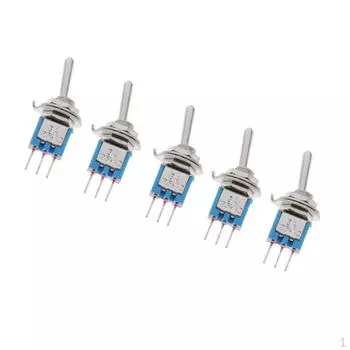 5 тумблерных переключателей мгновенного действия