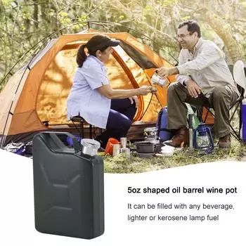 5 унций бутылка для водки из нержавеющей стали 304 канистра фляжка или фляжка для масла с бесплатной воронкой фляжка для ликера для путешествий на открытом воздухе для мужчин серебряный