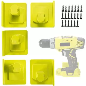 5 упаковок кронштейна для хранения инструмента для Makita/Bosch/Dewalt/Milwaukee 18 В литий-ионный аккумуляторный инструмент машина держатель дрель слоты подставка