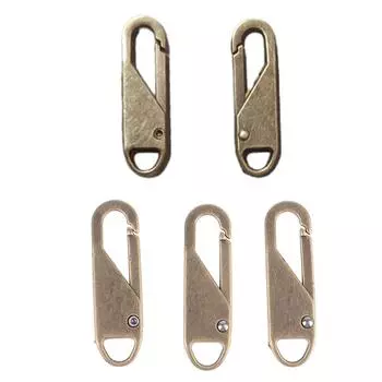 5 упаковок универсального съемника молнии, ремонтный комплект съемного металлического бегунка молнии