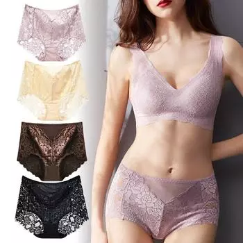 5 упаковок XL-3XL, удобное женское нижнее белье большого размера, кружевное мягкое женское нижнее белье с высокой талией, большие размеры, женские трусики XL