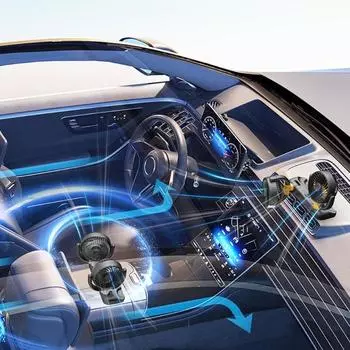 5 В 12 В 24 В автомобильный вентилятор охлаждения вентилятор USB автомобильный вентилятор 2 скорости регулируемые охладители воздушный вентилятор