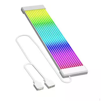 5 В 3-контактный ARGB удлинительный кабель питания практичный безопасный складной легкий простой в использовании светодиодная лента White 8 Strips
