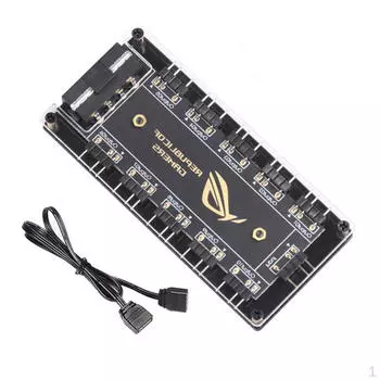 5 В 3-контактный большой 4D 10 концентратор-разветвитель ПК RGB вентилятор охлаждения ARGB RGBW кабель, в 1 для расширенного