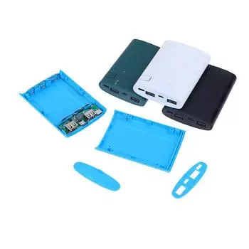 5 В 3 слота DIY зарядное устройство чехол для зарядки 18650 литий-ионных аккумуляторов чёрный