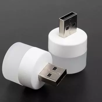 5 В белый теплый ночник Лампы для чтения книг Светодиодные лампы USB порт Мини компьютер Зарядка Защита глаз Настольное освещение q White