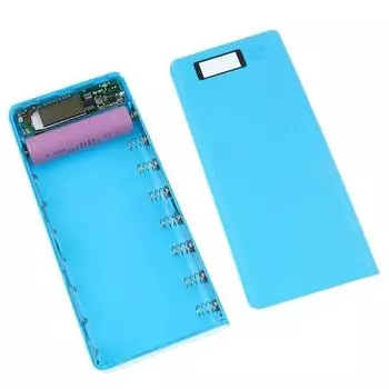 5 В двойной USB 8 секций g18650 аккумуляторный блок зарядное устройство для мобильного телефона DIY чехол белый