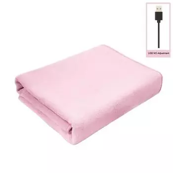 5 В однослойное одеяло с подогревом, USB многоцелевое электрическое одеяло, чтобы сохранить тепло, шаль, юбка, покрывало, одеяло для ног One Size розовый