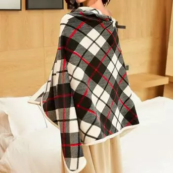 5 В практичная функция синхронизации носимый электрический платок бытовой офис USB подогреваемая накидка накидка для холодной погоды красный