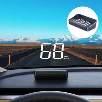 5 В USB-кабель для проекционного дисплея Автомобильный GPS HD Спидометр Автоэлектроника Проектор HUD Высокое разрешение Светодиодный цифровой дисплей белый