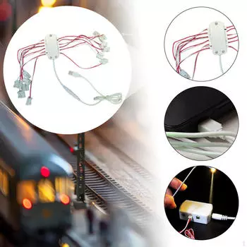 5 В USB Питание Проводка 12 Выходов для Модельных Зданий Железнодорожная Миниатюра