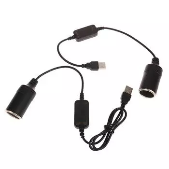 5 В в 12 В автомобильный прикуриватель USB-конвертер адаптер питания контроллер штекерный разъем автомобильные аксессуары