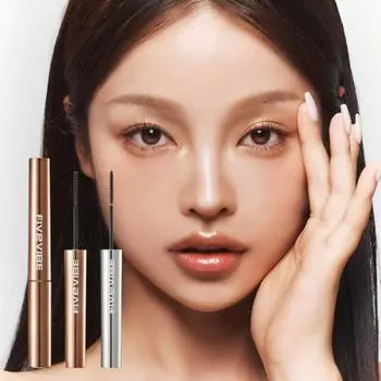 5 Vibe [новый] 5 Vibe Extra Slim Curl Up Mascara Черный Коричневый [новый] Коричневый