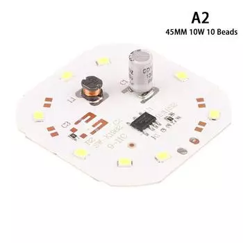 5 Вт 10 Вт 15 Вт 20 Вт подходит для высокой яркости 220 В линейный Dob не нужен драйвер светодиодный чип шариковая пластина источник света плата 10W 45mm