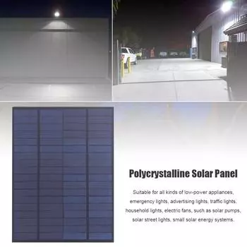 5 Вт 18 В солнечная панель поликристаллический кремний солнечное зарядное устройство для 12 В аккумулятора QDE