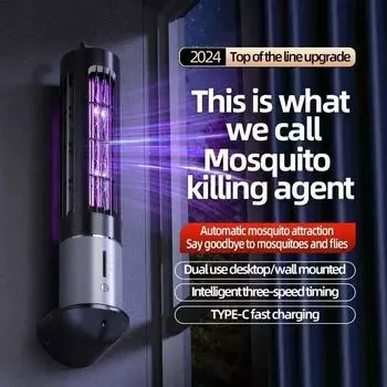 5 Вт ABS Пластик Электрический Убийца Комаров USB Зарядка Портативный Бытовой Репеллент От Комаров Уличное Обновление Уничтожитель Комаров Муха чёрный