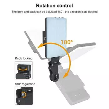 5 Вт RGB лампа для фотосъемки, двухцветная светодиодная лампа, карманный светильник для видеоблога, 2500–9000 К, цветовая температура с регулируемой яркостью without LCD Screen чёрный