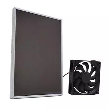 5 Вт Солнечная панель с 6-дюймовым вентилятором Быстрая вентиляция Портативный комплект вентилятора на солнечной панели для автомобиля дома