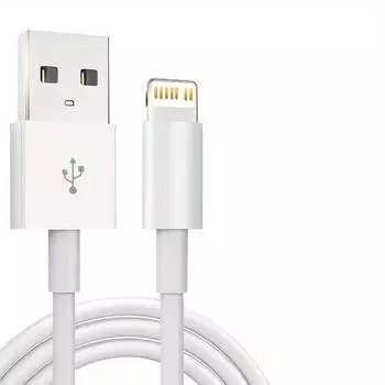5 Вт USB-кабель для передачи данных, подходит для iPhone 13/12/11/XR/8, кабель для зарядки телефонов Apple, 1 метр и 2 метра 1 m белый