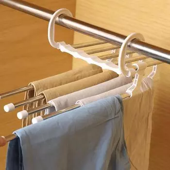5 в 1 экономит место вешалка для брюк складной крючок для полотенец многофункциональная вешалка для брюк гардероб органайзер для хранения