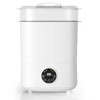 5-в-1 большой емкости для дезинфекции и сушки бутылочек, компактный двухслойный паровой стерилизатор и сушка для детских бутылочек, пустышек, деталей для насосов EU Plug