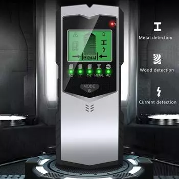 5 в 1 цифровой металлоискатель ЖК-экран центральный искатель шпилек многофункциональный настенный лучевой сканер для металла неметаллический провод переменного тока поиск CHINA