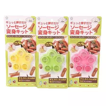 5 в 1 Цветочный Краб Осьминог Стиль Ветчина Колбаса Резак Барбекю Собаки Резак