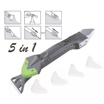 5 в 1 для удаления силикона, герметик для отделки герметика, гладкий скребок, набор инструментов для затирки швов