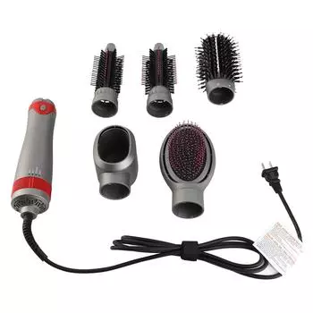 5 в 1 фен-щетка для укладки волос Frizz Control 3 скорости температурный фен-щетка для волос US PLUG