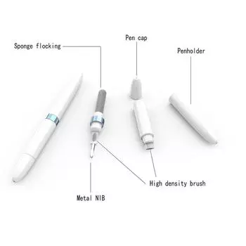 5 в 1 клавиатура Ipod вкладыши Airpods наушники многофункциональная ручка для чистки синий