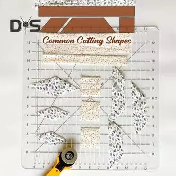 5 в 1 линейка для резки лоскутного шитья прозрачная швейная линейка с 14/26 канавками акриловый шаблон для квилтинга 6inch