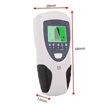 5 в 1 Многофункциональный настенный металлоискатель Портативный Металлический Деревянный Шпильки Обнаружение Проводов под Нагревом Настенный Сканер Электрический Глубинный Поиск Искатель белый