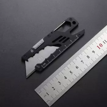 5 в 1 многофункциональный нож SK5 Utility Knife из нержавеющей стали для повседневного использования, резки бумаги, нож для самостоятельной резьбы с 4 запасными лезвиями