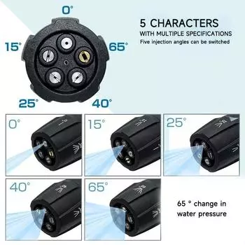 5 в 1 насадка многофункциональная чистящая машина регулируемая насадка высокого давления прямая веерообразная насадка для мойки автомобиля