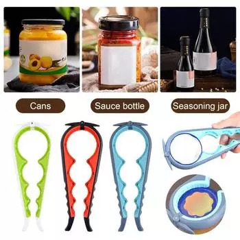 5 в 1 открывалка для бутылок, удобная открывалка для банок при артрите, быстрое открытие рук зелёный