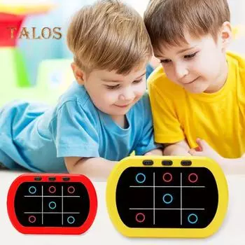 5-в-1 портативная игровая консоль-головоломка, портативная дорожная игра для обучения и развития памяти, настольные игры для взрослых и детей жёлтый