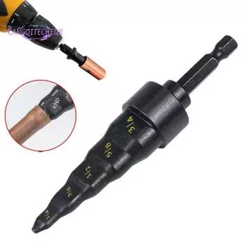 5-в-1 расширитель медной трубы кондиционера, обжимное сверло, термостойкий, нержавеющий, портативный инструмент для ремонта расширителя обжимной трубки чёрный