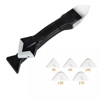 5 в 1 силиконовый скребок для герметика, набор инструментов для гладкого удаления, финишер, набор для гладкой затирки, набор ручных инструментов для удаления плесени на полу