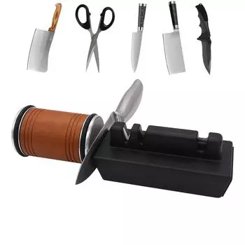 5 в 1 точилка для ножей, набор для заточки ножей, пластиковая основа, точилка для ножниц с углом заточки 15 и 20 градусов M