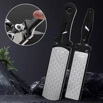 5 в 1 точилка для ножей с алмазными брусками зернистостью 400/1000 кухонные ножи вольфрамовая сталь керамическая шлифовка двухсторонний точильный камень B