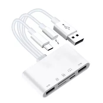 5 в 1 USB OTG адаптер TF SD слоты для карт памяти для iPhone/iPad/Macbook ноутбук