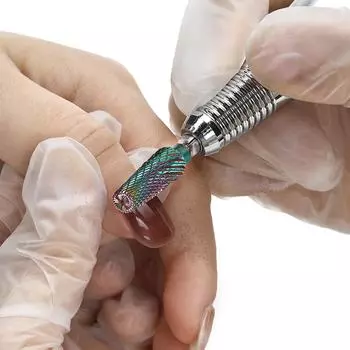 5 в 1 вольфрамовые сверла для ногтей твердосплавные фрезы шлифовальные насадки для электрической пилочки для ногтей кутикулы инструменты для чистки серебряный