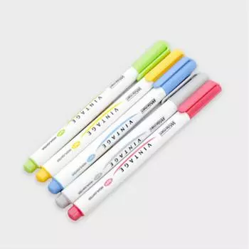 5 винтажных цветных хайлайтеров