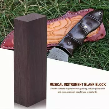 5# Заготовка из черного дерева 120x40x25 мм Необработанный деревянный блок для резьбы по дереву своими руками