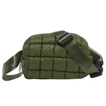 5 # Женская мягкая сумка с облаком, стеганая нагрудная сумка, однотонная повседневная сумка для девочек (черный)